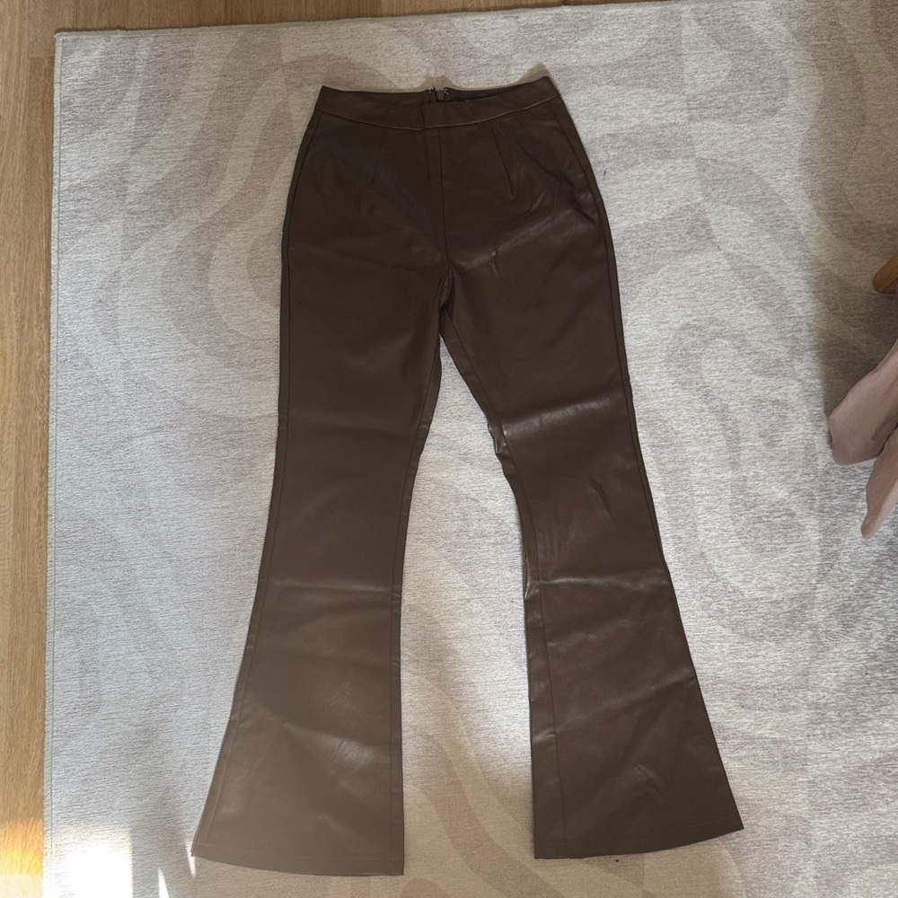 White Fox Boutique Brown Flare Pants